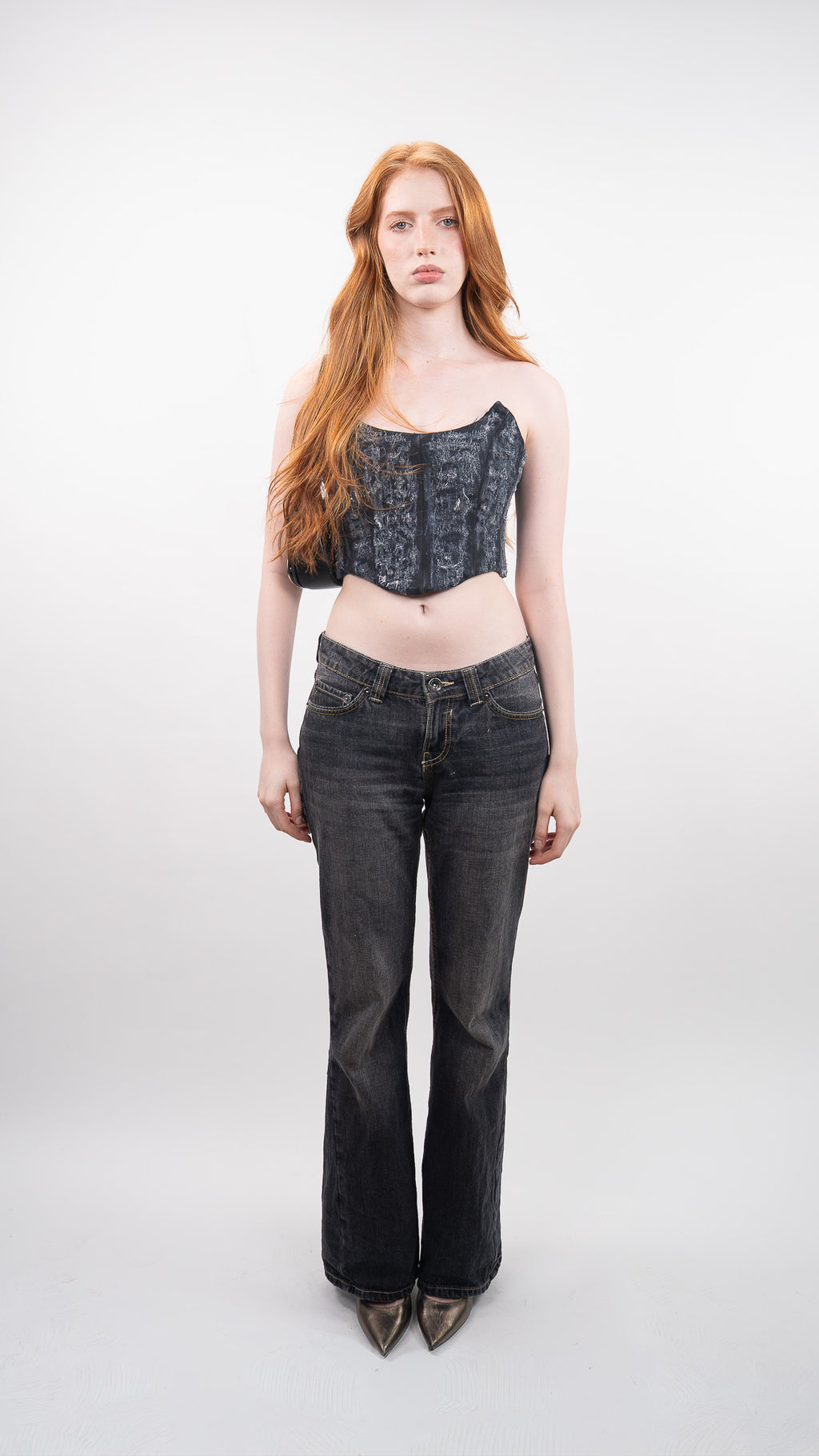 Denim Biker Corset