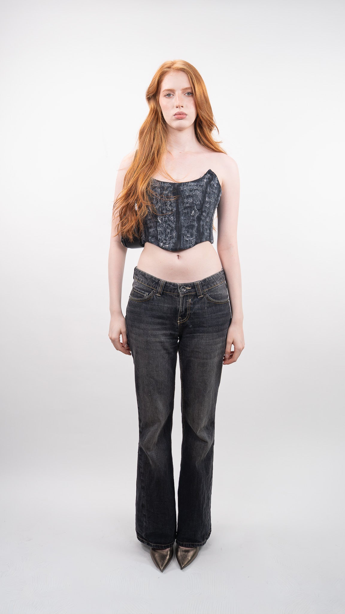 Denim Biker Corset