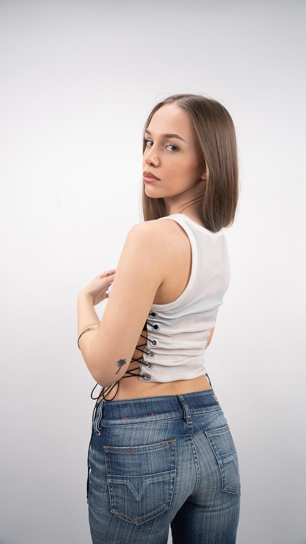Wet Silicone Tank Top