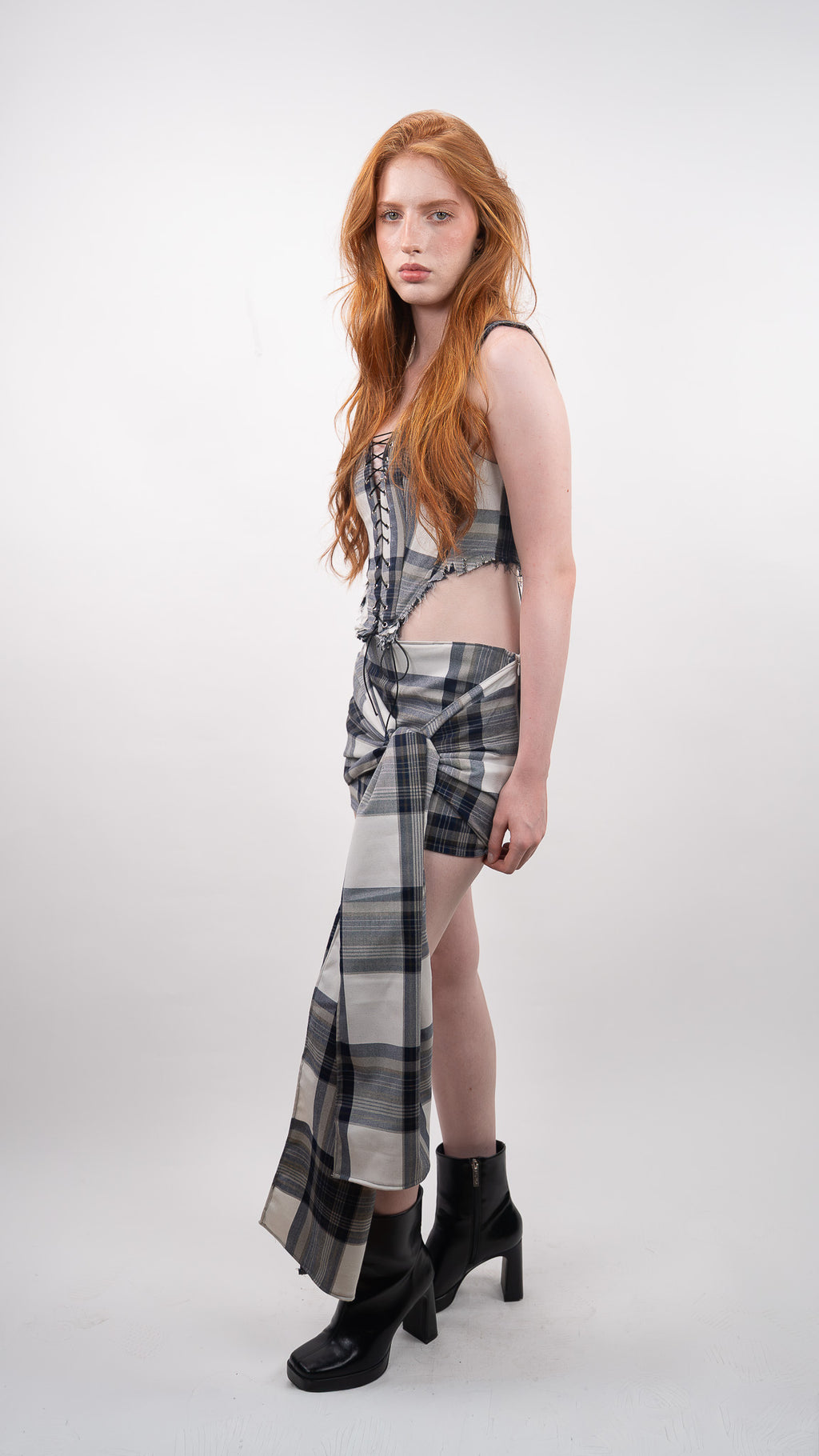 Freya Checkered Skirt